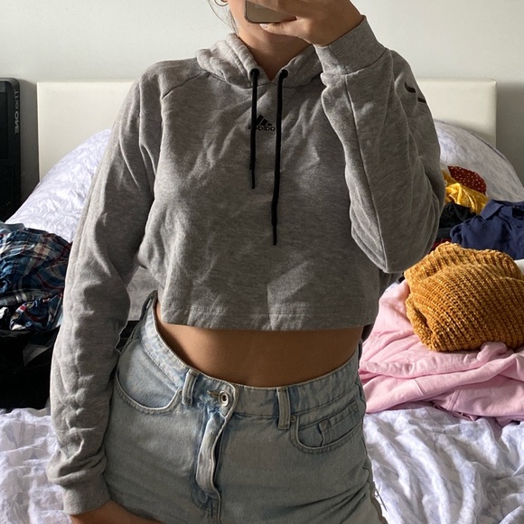 adidas cropped hoodie!! - Picture 2 of 4
